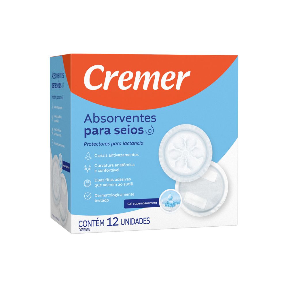 Protectores para Lactancia Cremer - Cont. 12 unidades